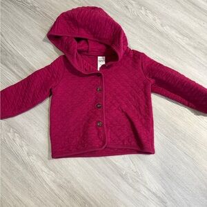 Carters Quilted Red Hooded Jacket